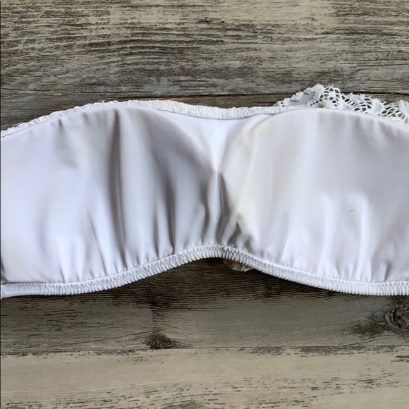 Women's Victoria’s Secret Lace Strapless Bikini Swimsuit Small Large - Picture 2 of 15